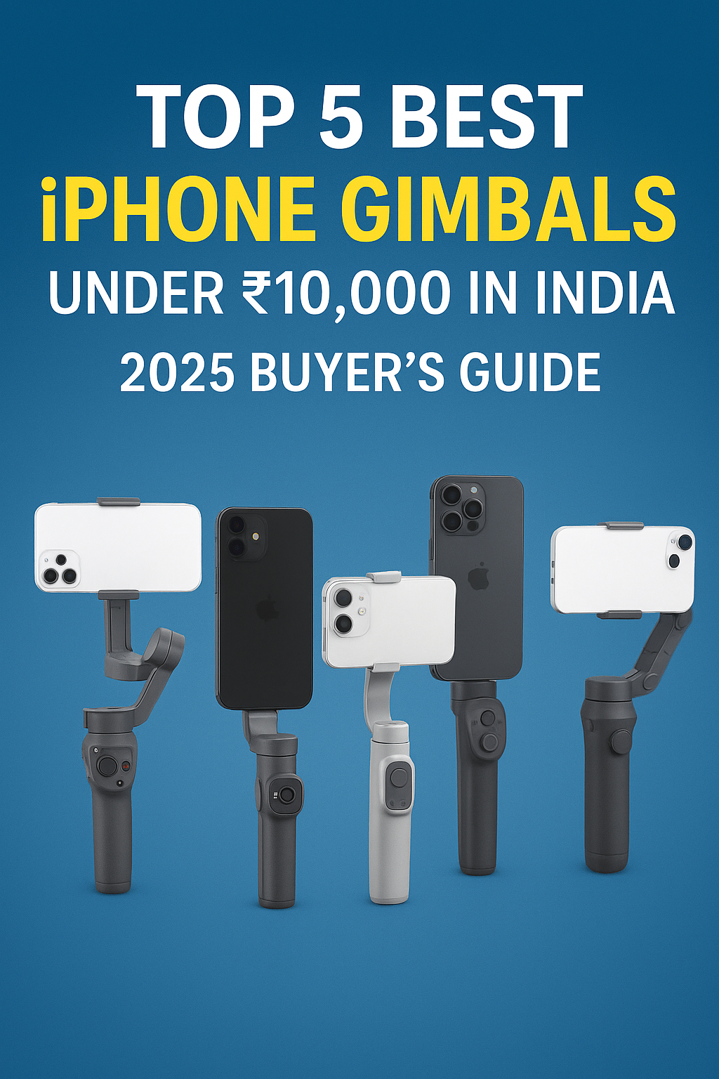 Top 5 Best iPhone Gimbals under ₹10,000 in India (2025 Buyer’s Guide)